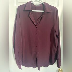 Suzy Shier Deep Purple Blouse